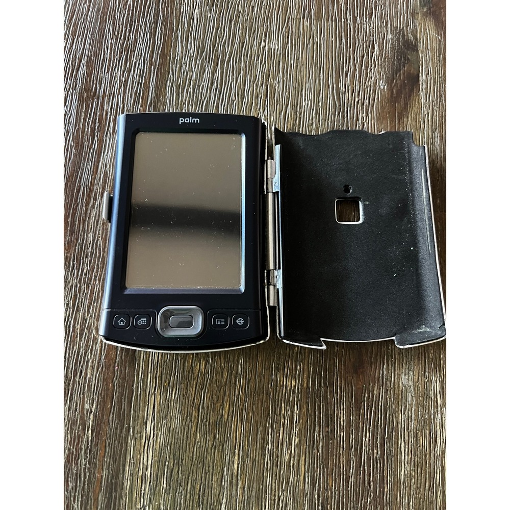 Palm TX Handheld PDA Black Vintage Digital Assistant with Silver Hard Case & AC
